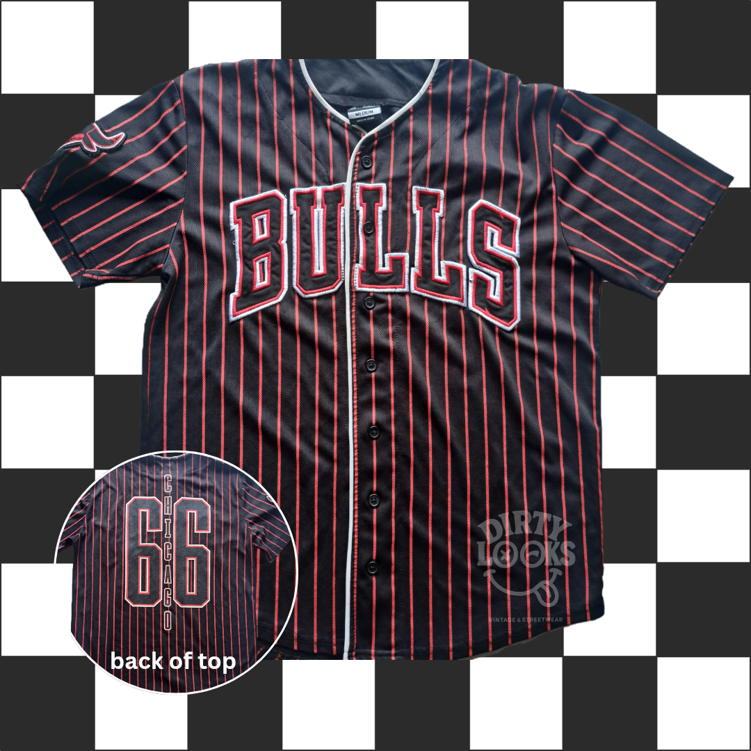 Chicago Bulls Pinstriped Jersey 66