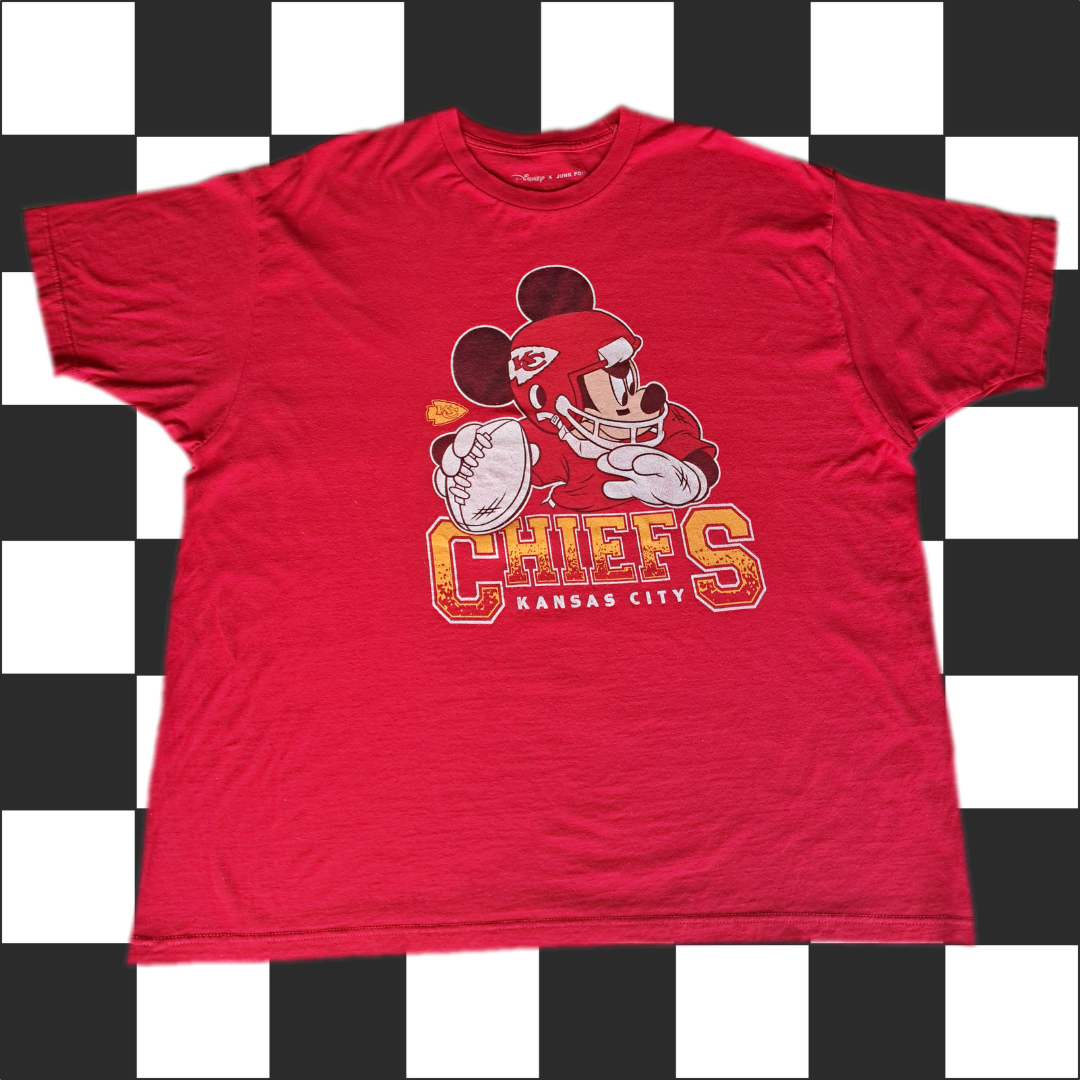Kansas City Chief's NFL Disney Mickey QB T-Shirt