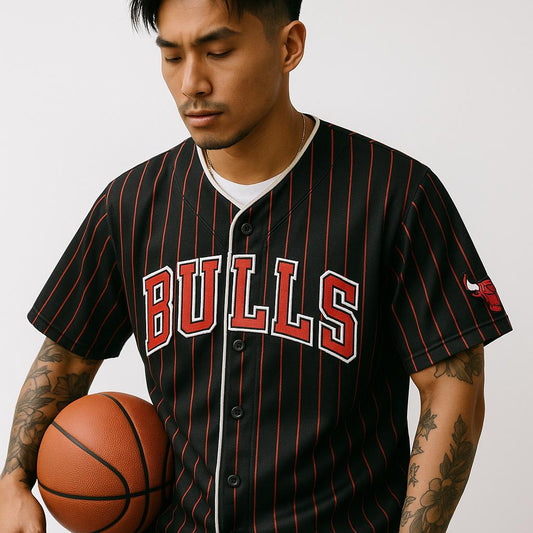 Chicago Bulls Pinstriped Jersey 66